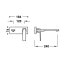 Tres Slim Exclusive Bateria umywalkowa podtynkowa 24 cm czarny mat 20230032NM - zdjęcie 2
