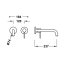 Tres Study Exclusive Bateria umywalkowa podtynkowa 23,7 cm chrom 26230022 - zdjęcie 2