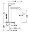 Tres Study Exclusive Bateria umywalkowa wysoka stal 26230701AC - zdjęcie 2