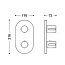 Tres Therm-Box Bateria wannowo-prysznicowa podtynkowa termostatyczna chrom 21525001 - zdjęcie 2