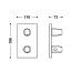 Tres Therm-Box Bateria wannowo-prysznicowa podtynkowa termostatyczna czarny mat 21125001NM - zdjęcie 2