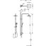 Tres Zestaw prysznicowy z deszczownicą chrom 200.475.01 - zdjęcie 3