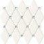 Tubądzin Abisso White Mozaika ścienna 29,8x27 cm, biała - zdjęcie 1