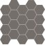 Tubądzin All In White grey Mozaika ścienna 30,6x28,2x1 cm, szara mat - zdjęcie 1