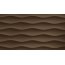 Tubądzin Colour Brown Brown R.3 Płytka ścienna 59,3x32,7x1 cm, brązowa połysk TUBPSCOLBROBROR35933271 - zdjęcie 1