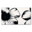 Tubądzin Colour White&Black Floral White Dekor ścienny 59,3x32,7x0,8 cm, biały połysk TUBDSCOLWHIBLAFLOWHI59332708 - zdjęcie 1