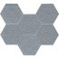 Tubądzin Elements Lace graphite Mozaika ścienna 28,9x22,1x1 cm, grafitowa mat TUBMSELELACGRA2892211 - zdjęcie 1