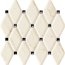 Tubądzin Larda 2 Mozaika ścienna 29,8x27x1,15 cm, szara, beżowa, połysk TUBMSLAR229827115 - zdjęcie 1