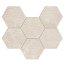 Tubądzin Sfumato hex Mozaika ścienna 28,9x22,1x1 cm, szara mat - zdjęcie 1