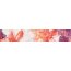 Tubądzin Wave classic Listwa ścienna 44,8x7,1x0,8 cm, czerwona, różowa, biała, połysk TUBLSWAVCLA4487108 - zdjęcie 1