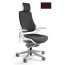Unique Wau fotel biurowy biały/tkanina burgundy W-609-W-BL403 - zdjęcie 1