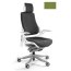 Unique Wau fotel biurowy biały/tkanina olive W-609-W-BL411 - zdjęcie 1