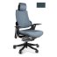 Unique Wau fotel biurowy czarny/tkanina steelblue W-609-B-BL414 - zdjęcie 1