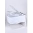 UpTrend Accord Zestaw Toaleta WC 57,2x36x34,5 cm bez kołnierza + deska wolnoopadająca biały połysk TR2122D - zdjęcie 6