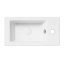 UpTrend Auris Umywalka wisząca lub nablatowa 50x25,5 cm biały połysk TR4127A - zdjęcie 4