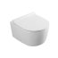 UpTrend Corona Zestaw Toaleta WC 50x35,5x34,5 cm bez kołnierza + deska wolnoopadająca biały połysk TR2197 - zdjęcie 2