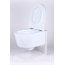UpTrend Corona Zestaw Toaleta WC 50x35,5x34,5 cm bez kołnierza + deska wolnoopadająca biały połysk TR2197 - zdjęcie 6