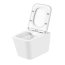 UpTrend Gravis Zestaw Toaleta WC 50,5x35x34,5 cm bez kołnierza + deska wolnoopadająca biały połysk TR2216 - zdjęcie 2