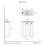 UpTrend Nook Zestaw Szafka podumywalkowa 55x22x65 cm biały mat/uchwyty czarny mat + umywalka meblowa biała 010-SU55-04+TR41366 - zdjęcie 3