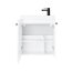 UpTrend Nook Zestaw Szafka podumywalkowa 55x22x65 cm biały mat/uchwyty czarny mat + umywalka meblowa biała 010-SU55-04+TR41366 - zdjęcie 2
