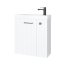 UpTrend Nook Zestaw Szafka podumywalkowa 55x22x65 cm biały mat/uchwyty gun mat + umywalka meblowa biała 010-SU55-03+TR41366 - zdjęcie 1