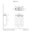 UpTrend Nook Zestaw Szafka podumywalkowa 55x22x65 cm Rose mat/uchwyty czarny mat + umywalka meblowa biała 010-SU55-12+TR41366 - zdjęcie 3