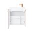 UpTrend Nook Zestaw Szafka podumywalkowa 55x22x65 cm Rose mat/uchwyty miedź + umywalka meblowa biała 010-SU55-10+TR41366 - zdjęcie 2