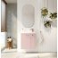 UpTrend Nook Zestaw Szafka podumywalkowa 55x22x65 cm Rose mat/uchwyty miedź + umywalka meblowa biała 010-SU55-10+TR41366 - zdjęcie 5