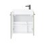 UpTrend Nook Zestaw Szafka podumywalkowa 55x22x65 cm szałwia mat/uchwyty gun metal + umywalka meblowa biała 010-SU55-07+TR41366 - zdjęcie 2
