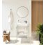 UpTrend Nook Zestaw Szafka podumywalkowa 55x22x65 cm szałwia mat/uchwyty gun metal + umywalka meblowa biała 010-SU55-07+TR41366 - zdjęcie 6