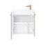UpTrend Nook Zestaw Szafka podumywalkowa 55x22x65 cm szałwia mat/uchwyty miedź + umywalka meblowa biała 010-SU55-06+TR41366 - zdjęcie 2