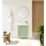 UpTrend Nook Zestaw Szafka podumywalkowa 55x22x65 cm szałwia mat/uchwyty miedź + umywalka meblowa biała 010-SU55-06+TR41366 - zdjęcie 5
