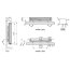 Vasco Flatline T21S Grzejnik płytowy 80x50 cm biały S600 2150080F - zdjęcie 3