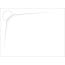 Vayer Boomerang Brodzik prostokątny 140x90x3 cm lewy, biały 140.090.002.2-1.1.0.0 - zdjęcie 1