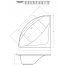 Vayer Boomerang Wanna symetryczna 140x140 cm, biała 140.140.046.1-3.0.0.0 - zdjęcie 2
