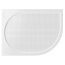 Vayer Citizen Virgo Brodzik półokrągły asymetryczny 100x80x3 cm konglomeratowy lewy, biały 100.080.001.2-2.1.0.0.0 - zdjęcie 1