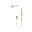 Vedo Aletta Spazzo IV Zestaw prysznicowy podtynkowy z deszczownicą 25 cm szczotkowane złoto VBA5224/25/SZ - zdjęcie 1