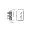 Vedo Square III Bateria wannowo-prysznicowa podtynkowa termostatyczna 3-drożna czarny mat 6730JCZ - zdjęcie 2
