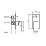 Vedo Mito Bateria wannowo-prysznicowa podtynkowa 2-drożna chrom VBM3016/CH - zdjęcie 3