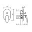 Vedo Otto Bateria wannowo-prysznicowa podtynkowa 2-drożna chrom VBO8016/CH - zdjęcie 2