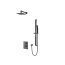 Vedo Sette Nero Zestaw prysznicowy podtynkowy termostatyczny z deszczownicą czarny mat VBS7224/25/TERMO/CZ - zdjęcie 1