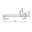 Vedo Square Flat Ramię prysznicowe ścienne 35 cm chrom VSN0301/CH - zdjęcie 2
