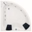 Victory Spa Creation Collection Andromeda Wanna narożna 145x145x70 cm z systemem 3 Combi Massage, biała NVS.720.910.03.1 - zdjęcie 1