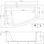 Victory Spa Creation Collection Gemini Wanna narożna 168x125x70 cm z systemem 2 Water Massage, biała NVS.890.910.02.1 - zdjęcie 3