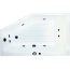 Victory Spa Simple Line Jive Wanna narożna 150x90 cm asymetryczna ze stelażem i przelewem lewa, biała OBL.940.910.00.1 - zdjęcie 1