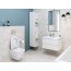 Viega Prevista Dry Zestaw stelaż podtynkowy WC + wsporniki + przycisk czarny mat + toaleta z deską wolnoopadającą Slim 771973+796389+678630+K701-104 - zdjęcie 16