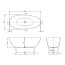 Villeroy & Boch Antao Wanna wolnostojąca 170x75 cm kolor zewnętrzny do wyboru/kolor wewnętrzny biały połysk UBQ170TAO7F2BCV-01 - zdjęcie 2