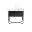 Villeroy & Boch Antheus Szafka podumywalkowa z ramą stalową 92,7x85,3x50 cm, black ash B06510PW - zdjęcie 1
