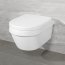 Villeroy & Boch Architectura Combi-Pack Toaleta WC podwieszana 53x37 DirectFlush bez kołnierza z deską wolnoopadającą biały 4694HR01 - zdjęcie 5