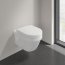 Villeroy & Boch Architectura Combi-Pack Zestaw Toaleta WC 48x35 cm bez kołnierza krótka z powłoką CeramicPlus + deska wolnoopadająca weiss alpin 4687HRR1 - zdjęcie 4